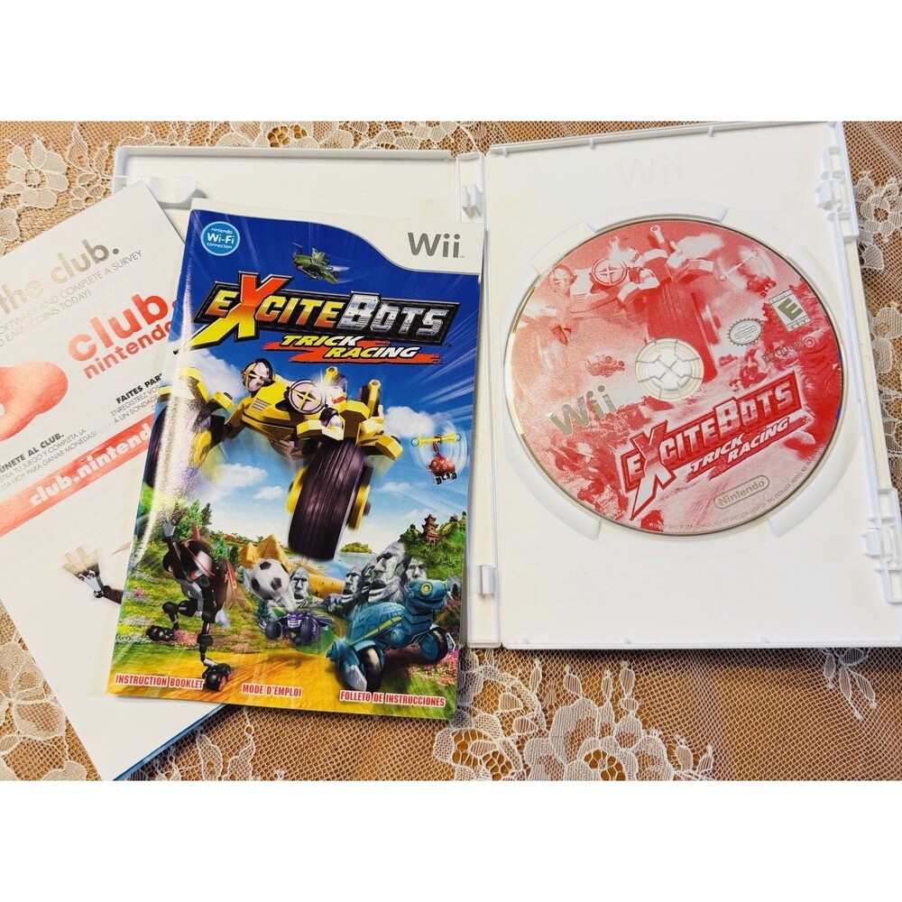 Excite Bots: Trick Racing (Nintendo Wii, 2009) - Complete Case, Disc, Manual